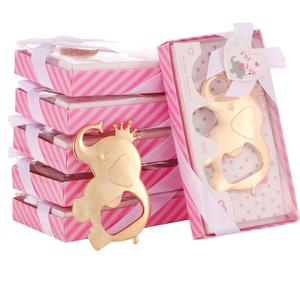 Set of 24 Elephant Baby Shower Favors Bottle Opener, Birthday Party Favors for Guest, Baby Shower Souvenir for Girl, Gender Reveal Party Decoration Supplies (Pink, 24)
