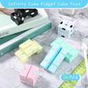 Chivao 36 Pcs Infinity Cube Sensory Toy Handheld Infinite Fidget Blocks Toy Flipping Hand Cube Desk Gadget Valentines Day Gifts Portable for Adult Kids Anxiety Stress Relief(Sweet Style)