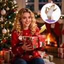 Solar Light Garden Statue Squirrel Figurine, Resin Squirrel Doing Yoga with Lighted Butterfly, Waterproof Spring Outdoor Ornaments for Garden, Front Door, Patio Decor & Gifts for Mother's Day