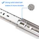 6 Pair of 20 Inch Hardware Full Extension Side Mount Ball Bearing Sliding Drawer Slides