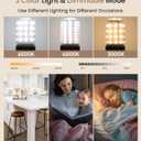 HYPERBLAZE Battery Operated Light Bulbs for Lamps, Wide Bright & 3 Colors & Dimmable Rechargeable Light Bulbs with Remote for Sconces, USB+ E26 Lamp Socket Charging for Non-Hardwired Fixture