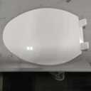 KOHLER K-4774-0 Brevia Elongated White Toilet Seat with Quick-Release Hinges And Quick-Attach Hardware For Easy Clean, White