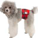 CuteBone Dog Diapers Male Washable Belly Band for Male Dogs Wraps 3pcs a Pack DM27L