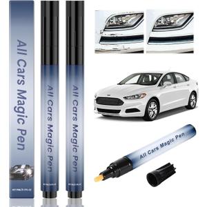 All Cars Magic Pen, 2 Pcs Car Scratch Repair Pen Set, Car Scratch Remover Pen for Vehicles- Quick Fix for Scratches and Paint Damage, Weatherproof Magic Pen Fits All Car Colors