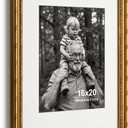 Yaetm 16x20 Gold Picture Frame, Ornate Vintage Frame for Art Prints, Single