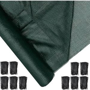 90% Shade Cloth 6 x 150 ft Green Shade Cloth Roll for Covering Garden Mesh UV Resistant Net with Ties for Patio Outdoor Greenhouse Fence Flower Plant Cover Canopy
