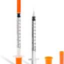 30 Pack U-100 1ml Syringes with Needle, 31G 5/16" 8mm 1cc Syringe, Disposable Individual Package