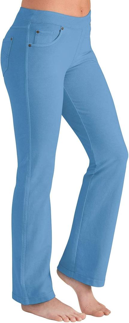 PajamaJeans Women's Bootcut Stretch Denim Vintage Blue Jeans for Women (Blue)