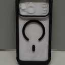 Magnetic Case Made for iPhone 17 Pro Max 6.9 Inch [Compatible with MagSafe] Soft TPU Slim Phone Cover Anti-Scratch Drop Protection Translucent Black Phone Case for Women Men