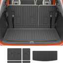 Rongtaod Cargo Mat Compatible with 2022-2025 Chevrolet Tahoe GMC Yukon Trunk Mat Trunk Liner Cargo Liner All Weather Back Seat Cover Protector 2024 Chevy Tahoe Accessories (Backrest Mats+Trunk Mat)