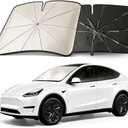 Mihen Windshield Sun Shade Umbrella for Car - Universal Size [100% Blocks Sunlight & Ice Cooling Feel] Foldable Front Window Car Sun Shade Heat Insulation, Protect Car Interior for Car, SUV, Truck