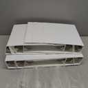 SUNEE 2 Inch Binders 3 Ring 12 Pack Bulk, PVC-Free Clear View 2" Binders (Fits 8.5x11 Inches) for School, Office & Home Use, White