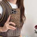 3 x Brown Cheetah Print Phone Case for iPhone 16 Pro 6.3in - Cute and Chic Trendy Retro Tortoise Leopard Classic Soft Slim Protective Cover for Cool Girls and Elegant Women