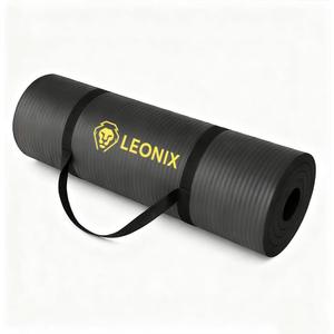 Thick Yoga Mat 10mm Non-Slip Exercise Mat for Home Gym – Extra Cushion Workout Mat for Women & Men, Anti-Tear, Comfort Knee Support – Leonix
