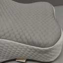 Knee Pillow for Side Sleepers, Memory Foam Bolster Between Legs, Comfortable Sleep Positioning & Side Leg Support, Elevation Pillow for Adults, Back Hips Knees Support, Wider Contact