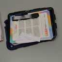 SEYMAC stock Case for iPad (A16) 11th/10th Generation 11''/10.9'' 2025/2022, Full-Body Drop Protection Case with Screen Protector &360 Rotate Hand Strap/Stand, Navy Blue