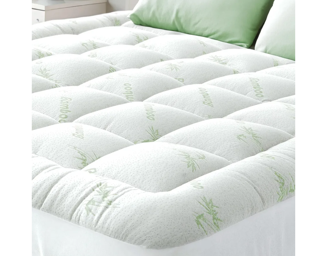 Cooling Mattress Topper King Bamboo Bed Size 78 x 80Inches Fits 8to20 Inches Deep Mattresses Breathable Extra Plush Thick Fitted Pillow Top Mattress Pad Cooling Ultra Soft