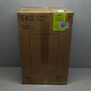 EKO Mirage-T 50 Liter / 13.2 Gallon Touchless Rectangular Motion Sensor Trash Can, Brushed Stainless Steel Finish (Matte Black)