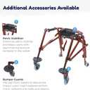 Inspired by Drive Nimbo 2G Mobility Aid Lightweight Posterior Walker, Large, Wizard Purple