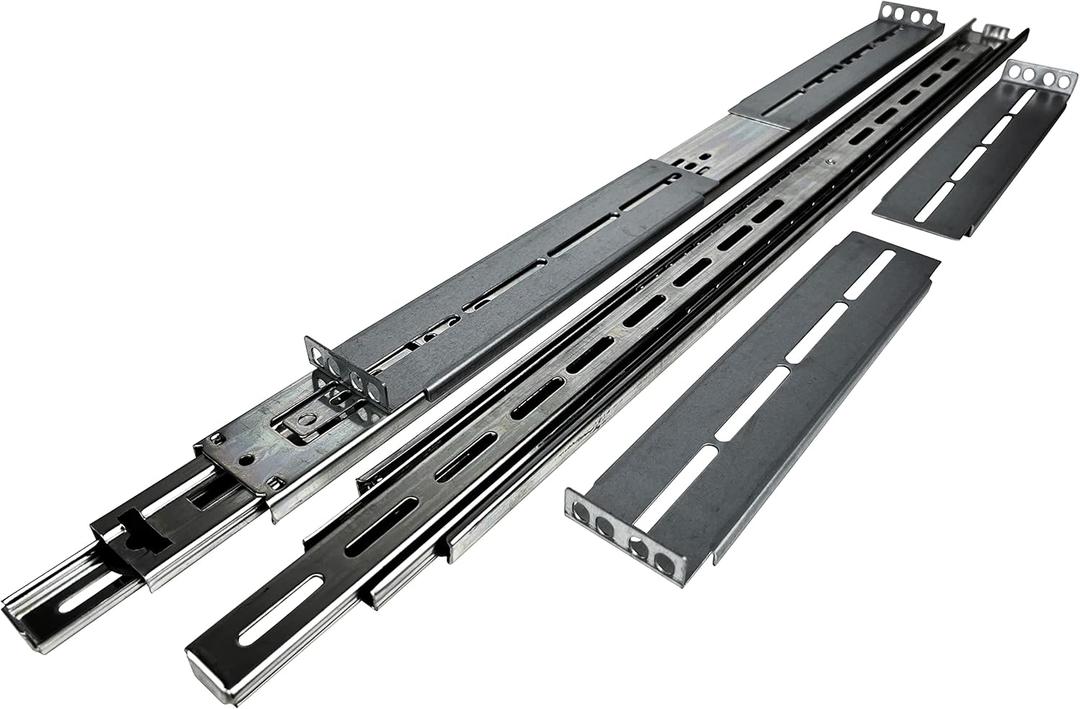 Rackmount Sliding Rails - Kit for 2U-8U Chassis (Adjustable 26" to 40" Depth) 2 or 4 Post Mount Sliders for Server Case (Compatible with Any Standard Rack, Cabinet, Computer Enclosure) Tupavco TP1822