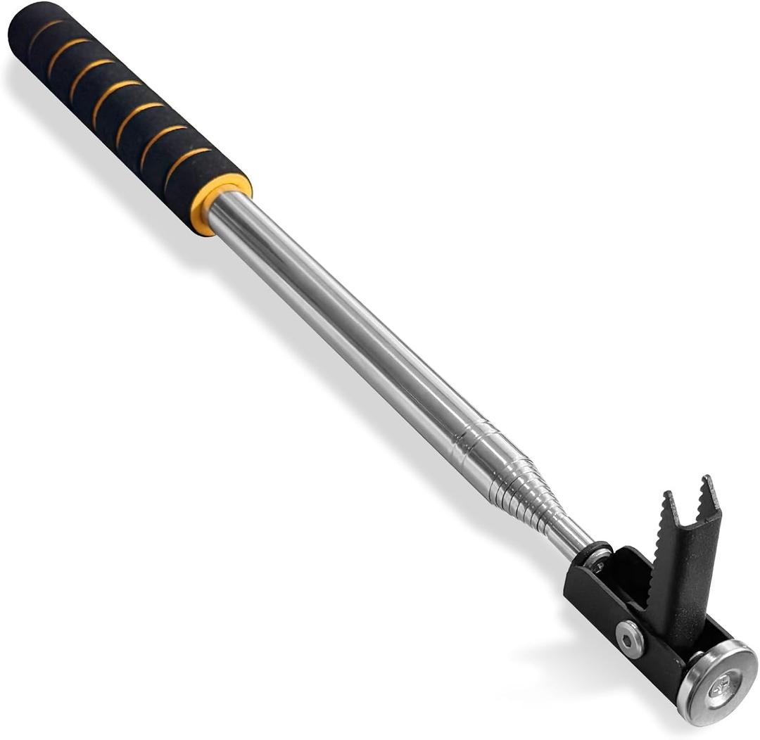 Filter Puller HVAC, Telescoping Air Filter Puller Pusher Tool with Magnetic Tip, the Push Rod Extends up to 10 Feet, Compatible with Various Types of Commercial HVAC Equipment