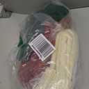 Personalized Christmas Stockings - 18 Inches Hanging Stockings with DIY Snowman Name Tags, 4 Pack Large Size Knitted Stockings for Mantels, Christmas Tree Family Holiday Decor, Red and White