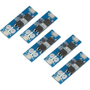 Teyleten Robot BMS 1S 12A 3.2V LiFePO4 Lithium Battery Protection Board 18650 Charging Voltage/Short Circuit/Overcharge Prevention 5pcs