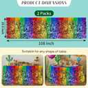 2Pcs Fiesta Party Decorations Table Skirts, 30 * 108 inch