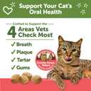 Wellness WHIMZEES Cat Dental Treats, Freshens Breath, Chicken and Salmon Flavor, 4.5 oz Bag (EXP 03/31/28)