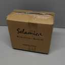 Selamica Ceramic Dessert Plates Set of 6, 6 Inch Appetizer Plates for Kitchen, Microwave & Dishwasher Safe, Vintage Blue