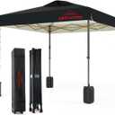10x10 Pop Up Canopy Tent, Black