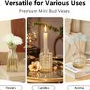 RUCKACE Bud Vases in Bulk 22 Gold Glass Small Vases Flower Vase for Centerpiece Table Wedding Decorations Home Decor Party