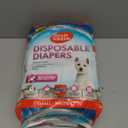 Simple Solution Female Dog Diapers – Disposable Diapers for Potty Training, Incontinence, and Heat Cycle Protection – Leak-Proof Fit for Small Dogs, 12–19 Inch Waist – 30 Count