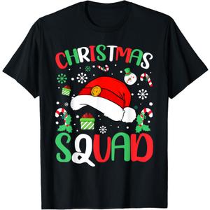 Christmas Squad Family Group Matching Christmas Pajama Party T-Shirt