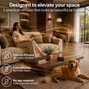 Waterless Essential Oil Diffuser, Nebulizing Cold Air Scent Diffuser for Home, 700 Sq. Ft., Portable Glass Waterless Diffuser for Large Room, Cordless Rechargeable, Smart, Hotel-Style