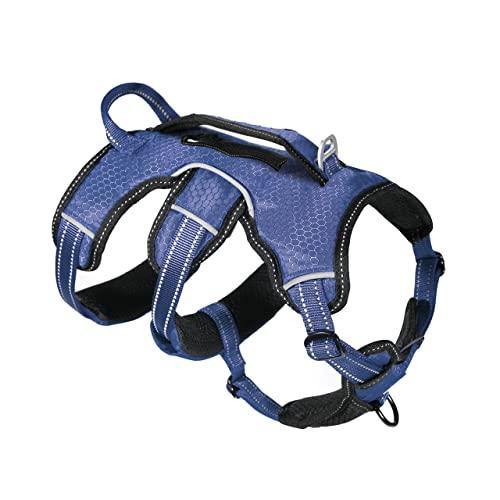 Tuff Pupper Escape Proof No Escape Dog Harness | 5 Point Adjustable Fit Harness for Dogs | Padded Dog Harnesses | Handle Dog Lift Harnesses Size S