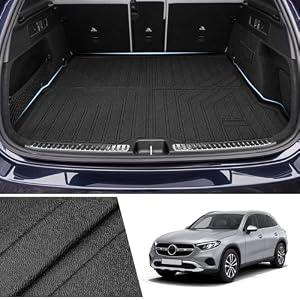 Sunsdrew Trunk Cargo Mat for 2023-2025 2026 Mercedes Benz GLC/GLC 300/GLC 43 AMG (Not for Coupe), Rear Trunk Cargo Liner All Weather Protection GLC Accessories TPE Rubber Raised Edge