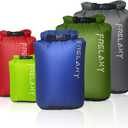 Frelaxy Dry Bag 5-Pack, Ultralight Dry Sack, Outdoor Bags Keep Gear Dry for Hiking, Backpacking, Kayaking, Camping, Swimming, Boating