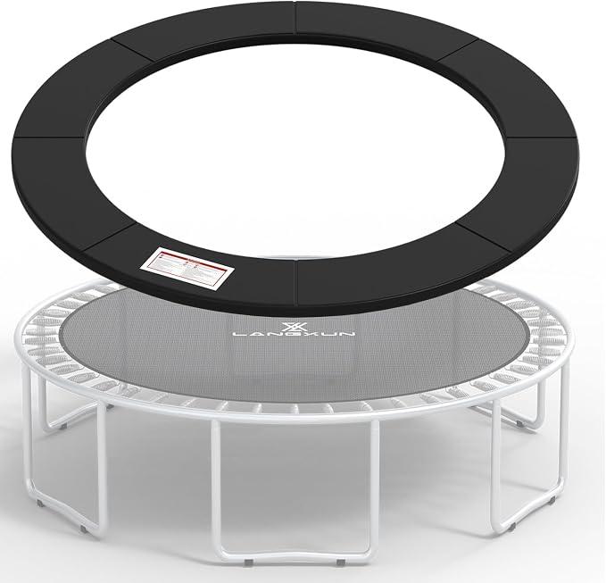 LANGXUN Universal Trampoline Repalcement Safety Pad, 10ft Waterproof Surround Spring Foam Cover for Round Frame