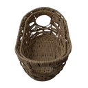 Wicker Basket with Handles Natural Brown, 9.5x14 12.5x8, Pack Of 2