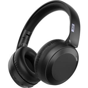 acer Wireless Bluetooth Headphones, 70 Hours Playtime, Foldable Over-Ear Headphones with 40mm Drivers, Memory Foam Earpads, Multipoint Bluetooth 6.0 for Travel, Home, Office, Black