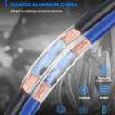 SAFEMATE Heavy Duty Jumper Cables, 2 Gauge 18 feet Automotive Booster Cables for Car Battery, with Voltage Detection and Reverse Connection Protection