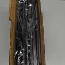 Extra Capacity Plastic Hanging File Folders,12 Pack Reinforced Hang Folder,Heavy Duty 1 Inch Expansion,Filing Cabinet Folders Letter Size for Bulk Files/Medical Charts (Sides Sealed, Black)