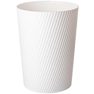 UUJOLY Small Trash Can Wastebasket Garbage Can Container Bins for Bathrooms, Laundry Room, Kitchens, Offices, Kids Rooms, Dorms (White) (1 Pack)