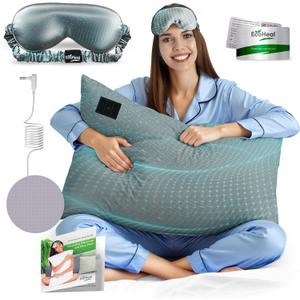 Grounding Pillowcase Queen Size with 12% Silver Fiber, 4% Silk, 84% Cotton - SGS Certified Earth Grounded Pillow Case - Conductive Pillowcase for Better Sleep - 20 x 30 Inch, Gray