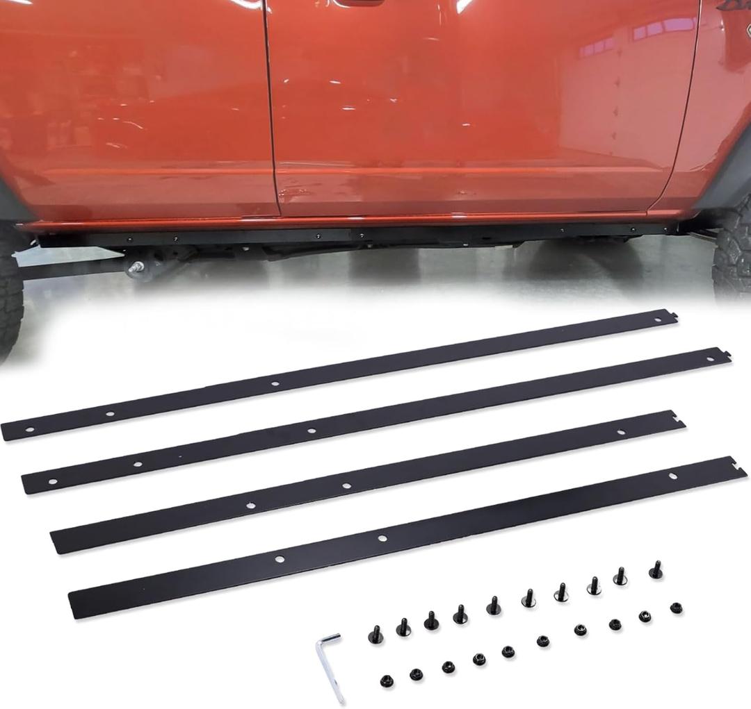 Pinch Weld Cover Fit for Ford Bronco 4 Door 2021 2022 2023 2024 2025 2026 Trail Armor Rocker Guard Made of Aluminum