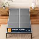 Bunkie Board Full 10mm (54" x 75") – Gray Under Mattress Support, Anti-Sag & Noise-Free, Breathable Low Profile Bed Board for Metal Frame, Slatted Beds& Platform