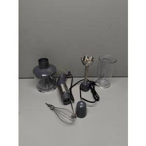 Mueller Multistick 800W 4-in-1 Immersion Blender Handheld, 12 Speed Hand Mixer - Turbo Boost, Heaviest Duty Copper Motor, Titanium Blades Hand Blender, Milk Frother Wand, Whisk, Beaker, Chopper, Grey  