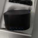 Magicteam Sleep Sound White Noise Machine with 40 Natural Soothing Sounds and Memory Function 32 Levels of Volume Powered by AC or USB and Sleep Timer Sound Therapy for Baby Kids Adults (B-Black)