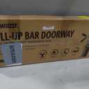 DMoose Fitness Pull Up Bar for Doorway - Upto 250 Lbs Capacity, No Screwing or Slipping, Hanging Pullup & Chin Up Bar for Door Frame - Multi Padded Grips for Strength Training with Installation Guide